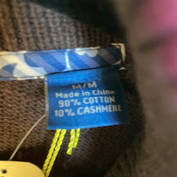 Tommy Bahama Men Cashmere Cotton Mix Half Zipper Sweater Size M - Picture 6 of 10